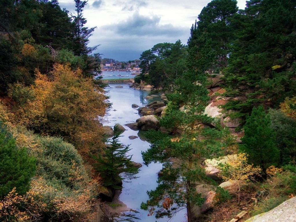 Apartmán La Presqu' Ile Du Lenn Face A La Mer Louannec Pokoj fotografie